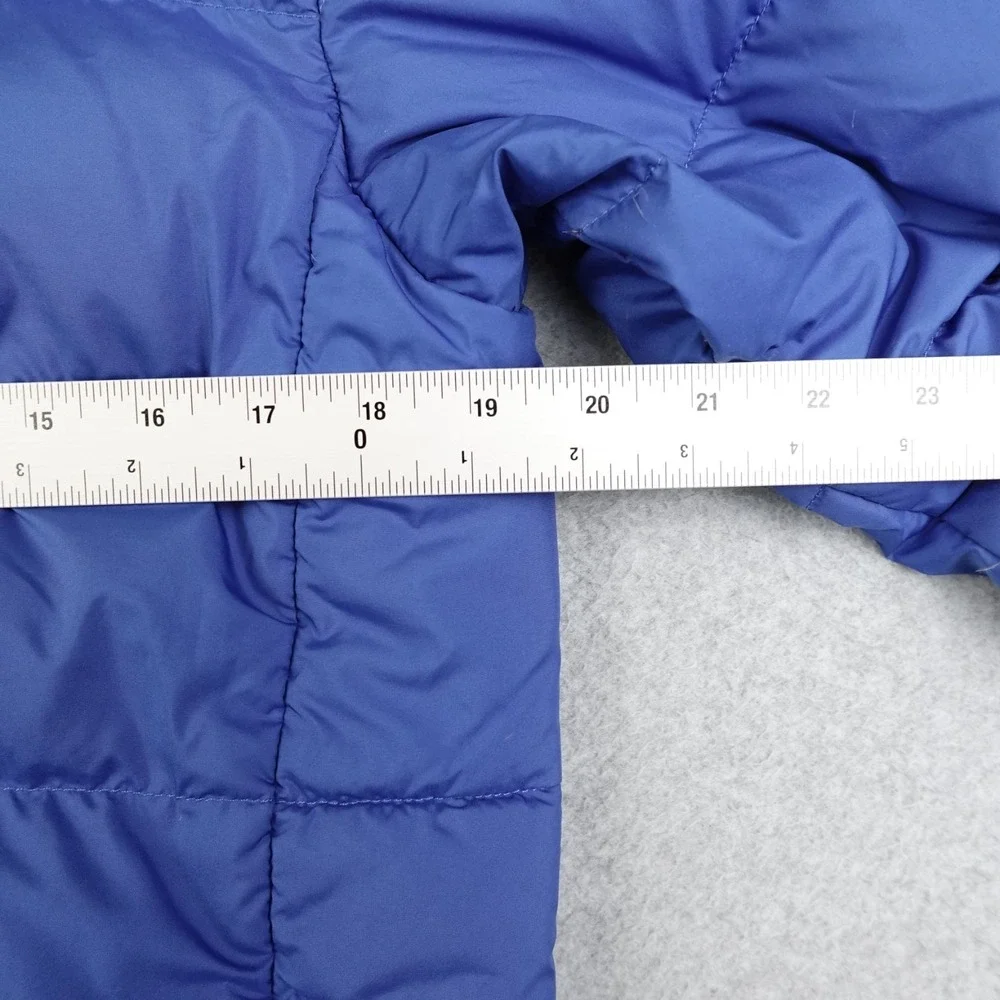 The North Face Puffer Jacket Boys XL Blue 550 Down Full Zip Outdoor Hike